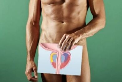 Modifications de la prostate en cas de prostatite